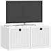 Mobile Porta TV da Muro Bianco 59,5 x 31 x 30 cm - Foto miniatura 3