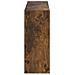 Mobiletto per Scarpe da Muro ZWOLLE 71 x 17 x 43 cm Rovere Fumo - Foto miniatura 5