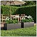 Vaso da giardino 2 pz Nero 80 x 30 x 30 cm - Foto miniatura 2
