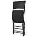 Set Mobili Da Giardino Sette Pz In Polyrattan Nero - Foto miniatura 7