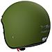 Casco Moto Jet Cafe Racer Omologato Ece 22-05 Parasole Scooter Verde Opaco M - Foto miniatura 2