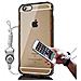 Custodia Compatibile Con Apple Iphone 6 / Iphone 6s In Oro Trasparente - Coperchio Protettivo In Silicone Tpu Flessibile Con Anello - Foto miniatura 5