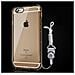 Custodia Compatibile Con Apple Iphone 6 / Iphone 6s In Oro Trasparente - Coperchio Protettivo In Silicone Tpu Flessibile Con Anello - Foto miniatura 6