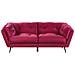 Divano A 3 Posti In Velluto Bordeaux Lenvik - Foto miniatura 1