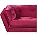 Divano A 3 Posti In Velluto Bordeaux Lenvik - Foto miniatura 14