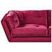 Divano A 3 Posti In Velluto Bordeaux Lenvik - Foto miniatura 8