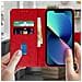 Custodia Per Iphone 13 Con Portacarte E Funzione Supporto Rossa - Foto miniatura 5