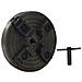 Mandrino Legno a 4 Griffe Connessione Acciaio Nero M18 150x63mm - Foto miniatura 2