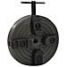 Mandrino Legno a 4 Griffe Connessione Acciaio Nero M18 150x63mm - Foto miniatura 1