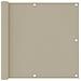 Paravento da Balcone Beige 90x300 cm in Tessuto Oxford - Foto miniatura 1