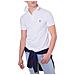 Polo Uomo Slim Fit In Piquè Blu - Foto miniatura 2