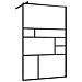 Parete Doccia Walk-in In Vetro Trasparente Esg Nera 100x195 Cm - Foto miniatura 1