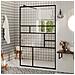 Parete Doccia Walk-in In Vetro Trasparente Esg Nera 100x195 Cm - Foto miniatura 3