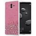 Custodia Compatibile Con Huawei Mate 10 / Nova 2i In Rosa Con Glitter - Coperchio Protettivo In Silicone Tpu Flessibile Con Glitter Scintillanti - Foto miniatura 1