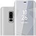 Custodia Compatibile Con Samsung Galaxy S9 Plus In Agata Argento - Clear View Specchio Coperchio Protettivo Con Funzione Di Supporto Protezione A 360 Gradi - Foto miniatura 1