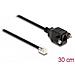 Cavo Rj10 Da Spina Rj10 A Presa Rj10 Per Installazione 30 Cm Nero - Foto miniatura 2