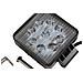 Faro Ausiliario 9 Led Quadrato Auto Nero, Indicatore Fuori Strada, 27w / 180lm, 9-32v - Foto miniatura 2