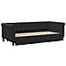 Divano Letto Estraibile Con Cassetti Nero 90x200 Cm In Velluto - Foto miniatura 2