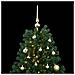 Albero Natale Incernierato Con 300 Led E Palline 240 Cm - Foto miniatura 2