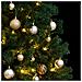 Albero Natale Incernierato Con 300 Led E Palline 240 Cm - Foto miniatura 3