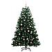 Albero Natale Incernierato Con 300 Led E Palline 240 Cm - Foto miniatura 4
