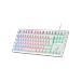 MK023 Tastiera USB QWERTY Spagnolo Bianco - Foto miniatura 1