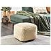 Pouf Kingri Cotone Beige Chiaro - Foto miniatura 1