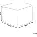 Pouf Kingri Cotone Beige Chiaro - Foto miniatura 12