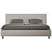 Letto Contenitore Imbottito 180x190 Similpelle Tortora Adele - Foto miniatura 1