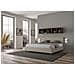 Letto Contenitore Imbottito 180x190 Similpelle Tortora Adele - Foto miniatura 4