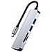 Adattatore Hub Usb-c 5-in-1: Usb 3.0, Doppio Usb 2.0, Lettore Di Schede Sd /tf - Foto miniatura 4