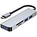 Adattatore Hub Usb-c 5-in-1: Usb 3.0, Doppio Usb 2.0, Lettore Di Schede Sd /tf - Foto miniatura 5