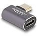 USB Adattatore 40 Gbps USB Type-C PD 3.0 100 W maschio per femmina con angolazione sinistra / destra 8K 60 Hz metallo - Foto miniatura 2