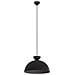 Lampada A Sospensione Lunaro In Acciaio Nero Opaco - Foto miniatura 1