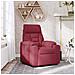 Poltrona Reclinabile in Tessuto Rosso Vino - Foto miniatura 2