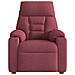 Poltrona Reclinabile in Tessuto Rosso Vino - Foto miniatura 3