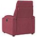 Poltrona Reclinabile in Tessuto Rosso Vino - Foto miniatura 5