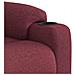 Poltrona Reclinabile in Tessuto Rosso Vino - Foto miniatura 8