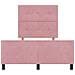 Struttura Letto in Velluto Rosa 120x200 cm - Foto miniatura 8