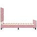 Struttura Letto in Velluto Rosa 120x200 cm - Foto miniatura 9