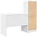 Scrivania con storage bianca in legno ingegnerizzato - Foto miniatura 8