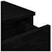 Scaffale a Parete con Cassetti Nero 60x25x15 cm in Truciolato - Foto miniatura 3