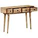 Tavolo Consolle 110x30x75 Cm In Legno Massello Di Mango - Foto miniatura 4