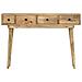 Tavolo Consolle 110x30x75 Cm In Legno Massello Di Mango - Foto miniatura 5