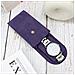 Custodia Portatile In Peluche Per Orologi - Morbida Borsa Per Orologi Meccanici Con Chiusura A Scatto Purple - Foto miniatura 3