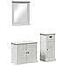 Set di mobili per il bagno 3 pcs Marrone 37 x 34 x 80 cm - Foto miniatura 1