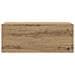 Mobiletto da Bagno Rovere Artigianale 80x25x30 cm in Truciolato - Foto miniatura 5