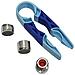 Kit Pinza Con Aeratori Economizzatori Maschio/femmina Con Sistema Risparmio Acqua, Blu, Taglia Unica - Foto miniatura 1
