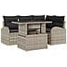 Set Divano da Giardino 5 pcs Grigio chiaro 100 x 55 x 73 cm - Foto miniatura 1