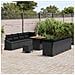 Set Divano da Giardino con cuscino 11 pcs Nero Poly Rattan - Foto miniatura 3